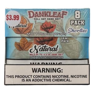 DankLeaf Shorties Mini Tobacco Wraps | 8CT