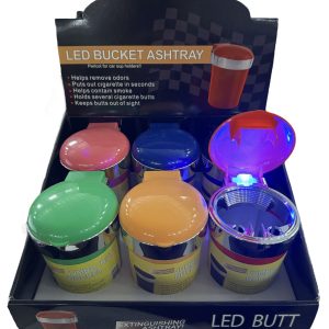 LED Jumbo Butt Bucket Ashtray Display | 6CT
